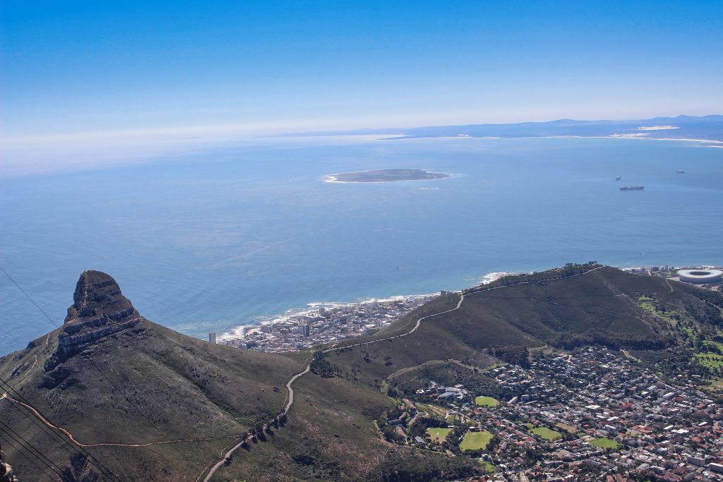 Lions head in Cape Town, South Africa